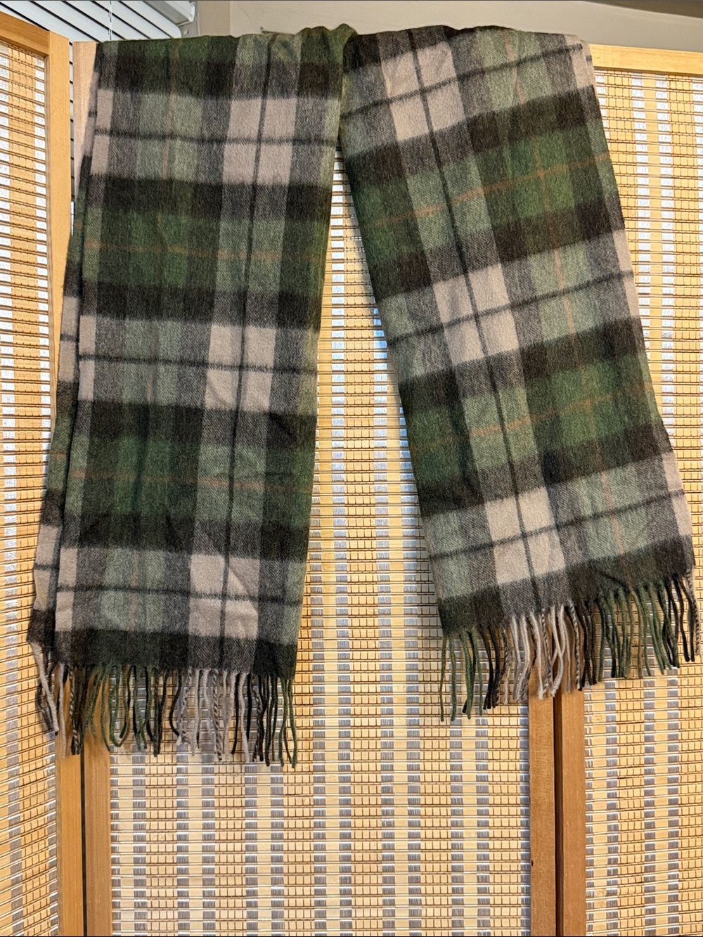 Islander Green and brown scarf